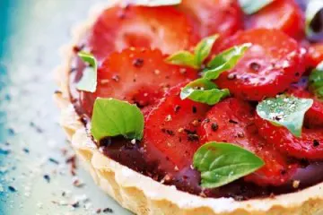 Tartelettes au chocolat et aux fraises